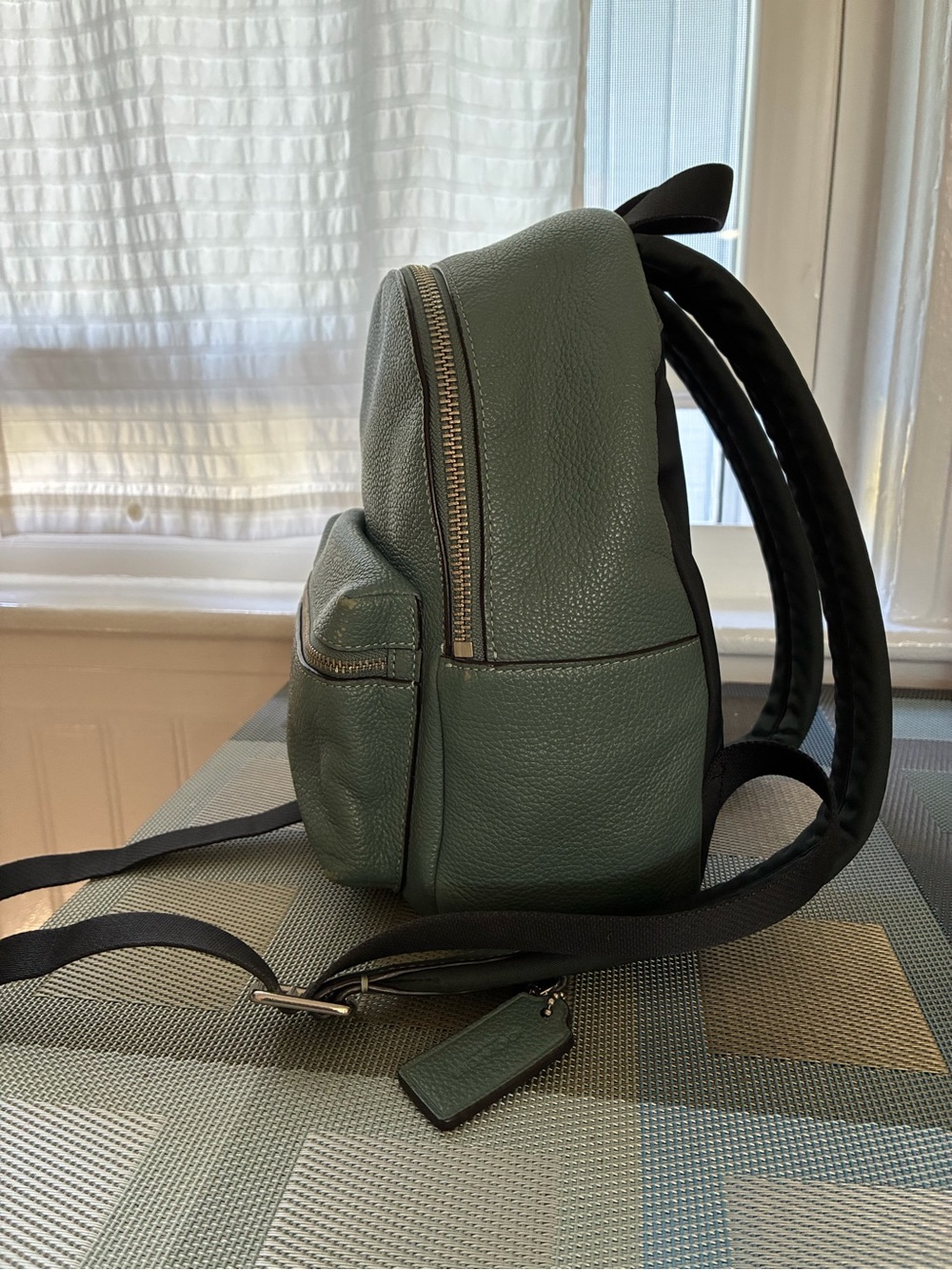 Coach Charlie Mini Backpack Blue-Grey - Picture 3 of 10